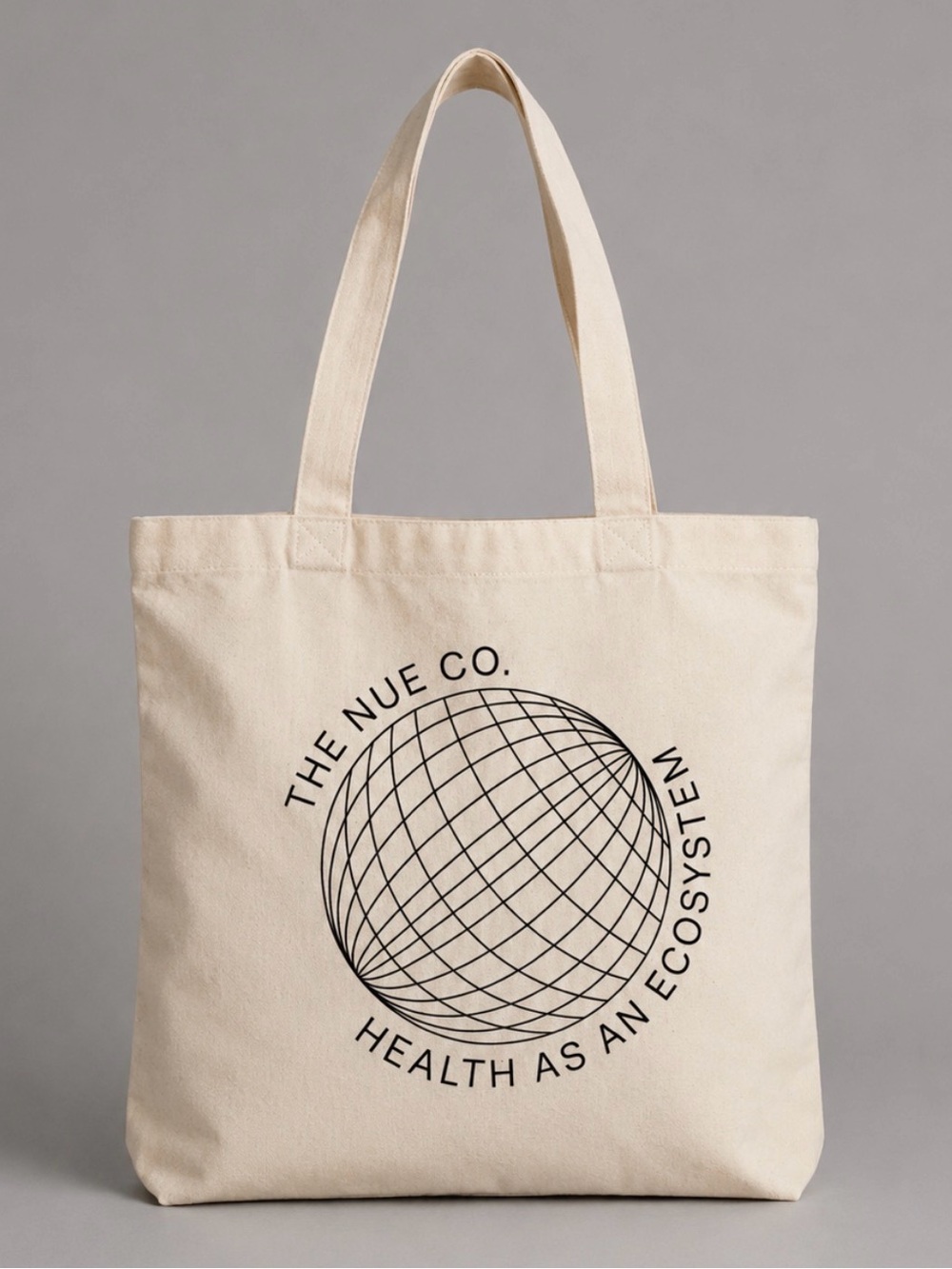 THE NUE CO • Cream “Health as an Ecosystem” Lightweight Graphic Tote Bag, OS